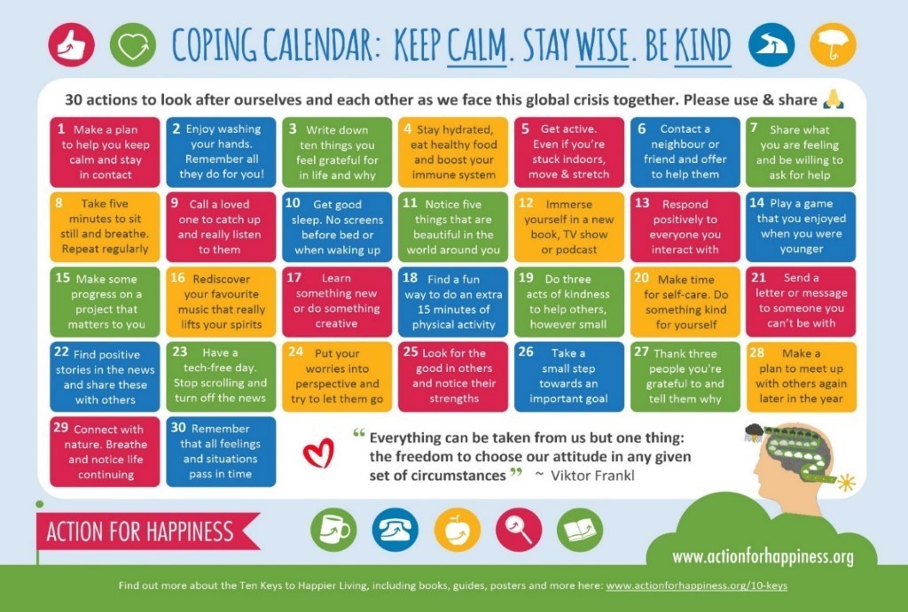 Coping Calendar